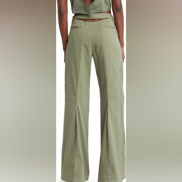 7. NWT HEAD OF STATE OGUN ZIP KNEE FLARE PANTS - Picture 5 of 7